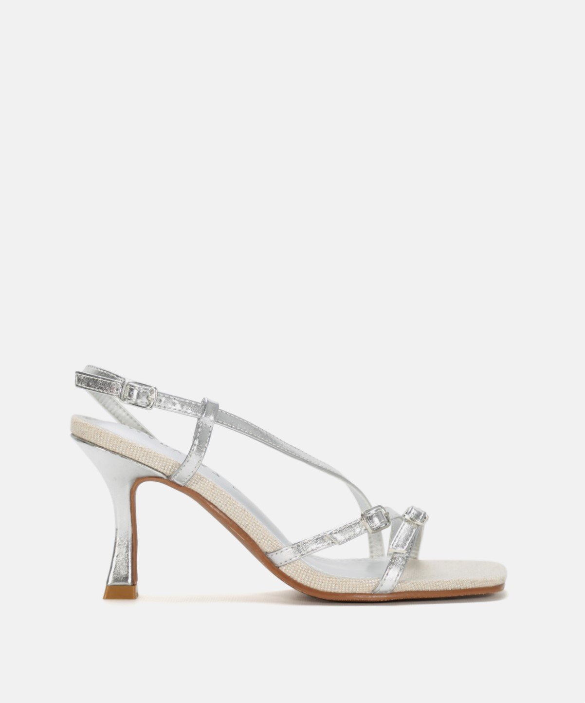 Sandalia tac&oacute;n combinada 